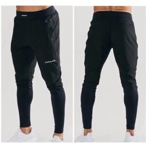 Alphalete Infinity Joggers Mens Small Black Tapered Athletic Training Pants